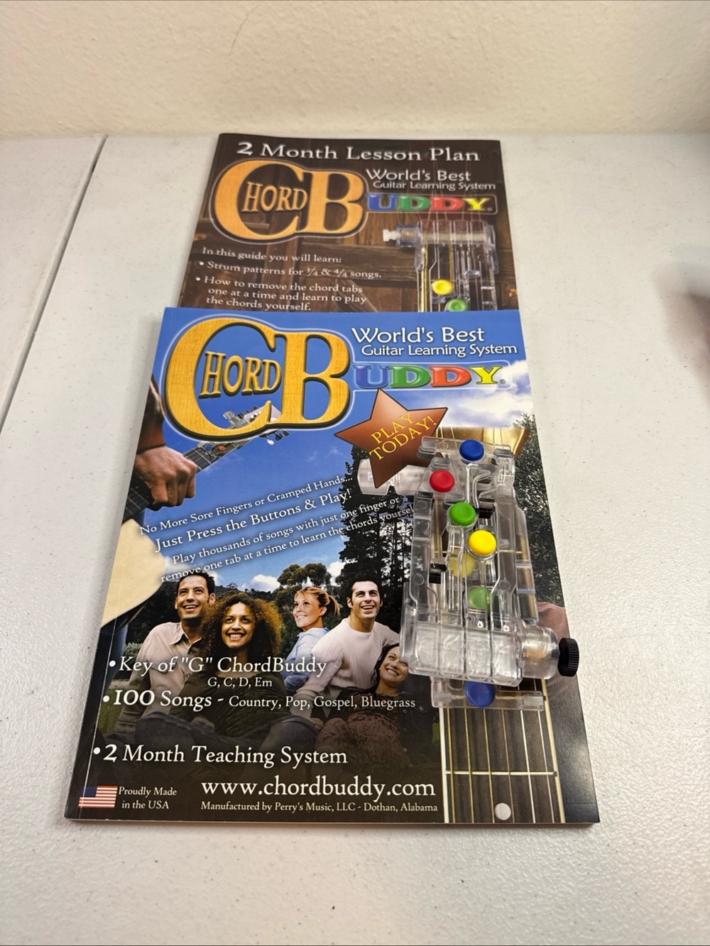 Cord Buddy Guitar Learning System with Multicolor Buttons -